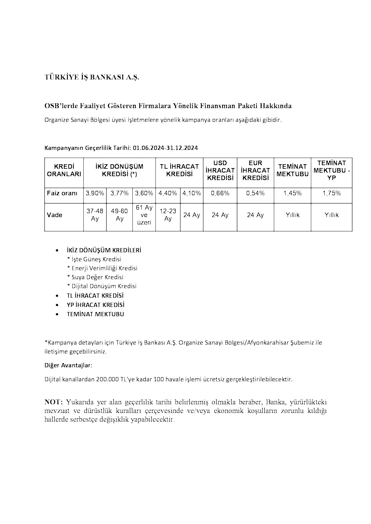 OSBÜK ile İş Bankası, OSB'leri destekleyen protokol imzaladı
